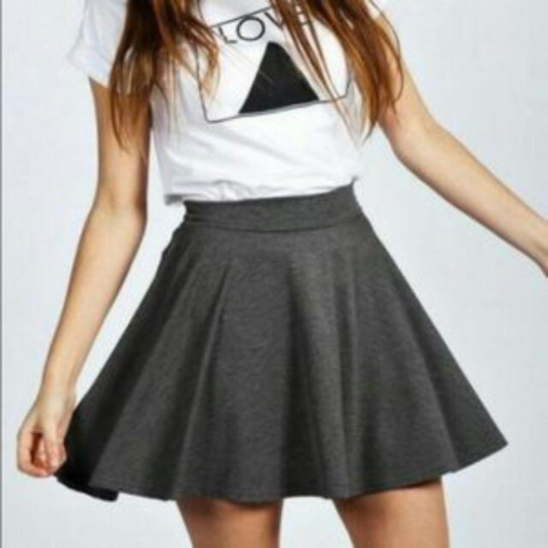 skater skirt grey