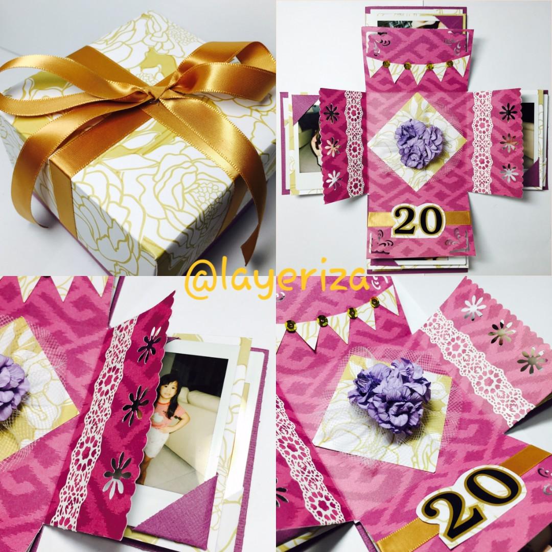 Customized Polaroid Album/Card/Exploding Box, Hobbies & Toys ...