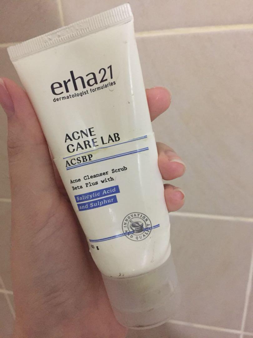 erha facial wash acne