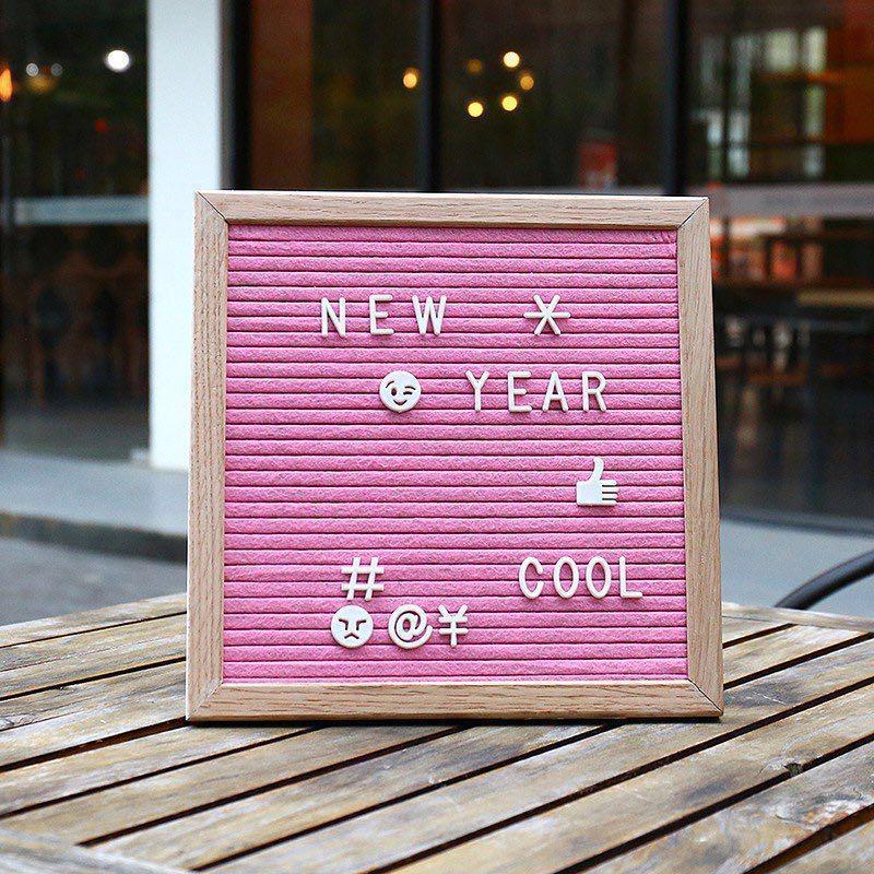 Changeable Message Board Sign 10x10 Including 290 Letters & Oak Frame Black Felt Letter Board with Letters & Symbols & Numbers Changeable Message Board Sign 10x10 Including 290 Letters & Oak Frame Black Felt Letter Board with Letters & Symbols & Numbers