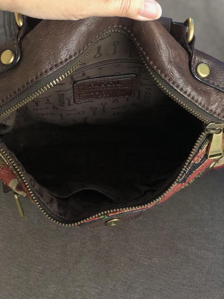 Fossil tapestry bag on sale