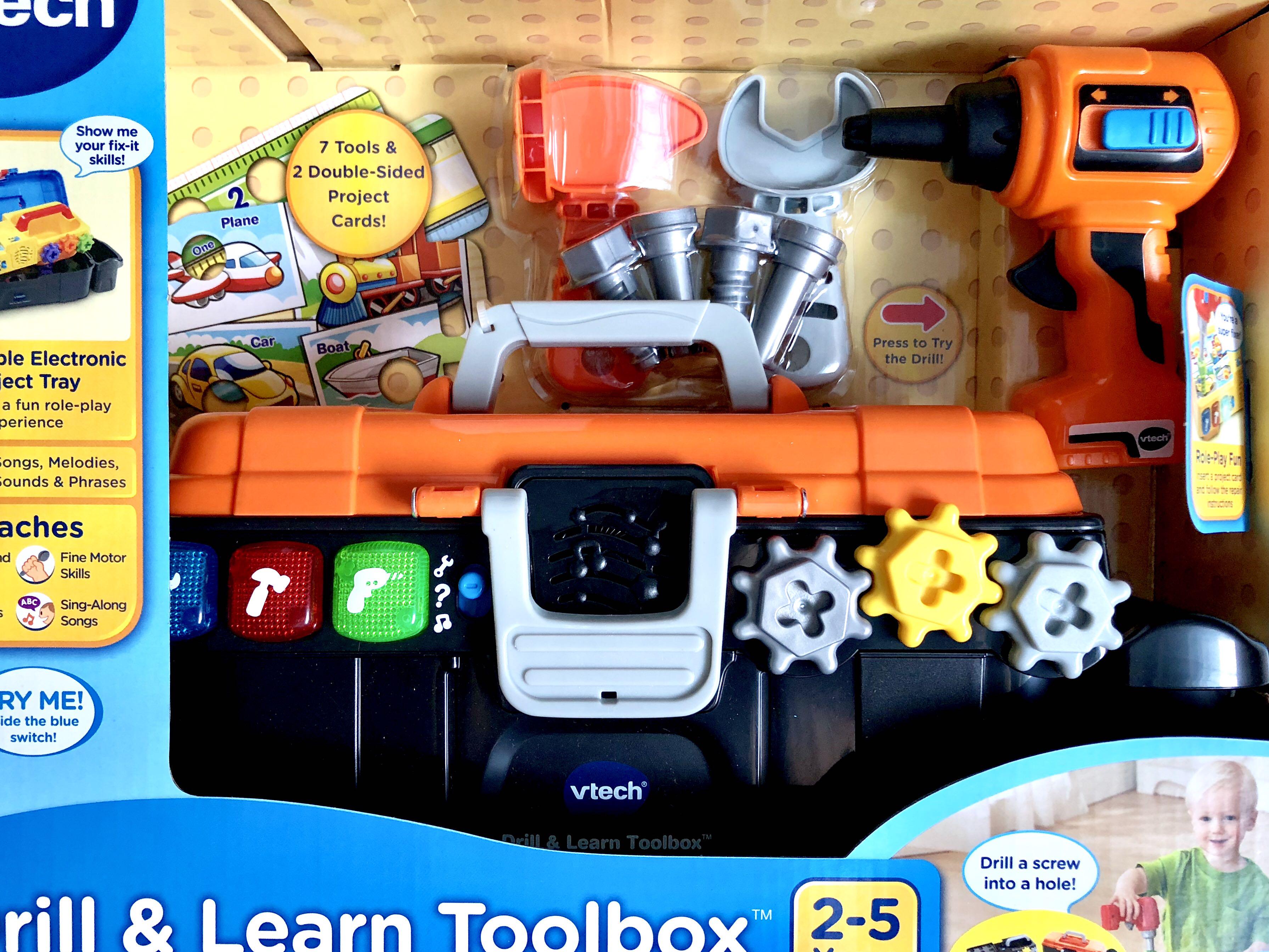 In-Stock) VTech Drill Learn Toolbox (Brand New), Babies Kids