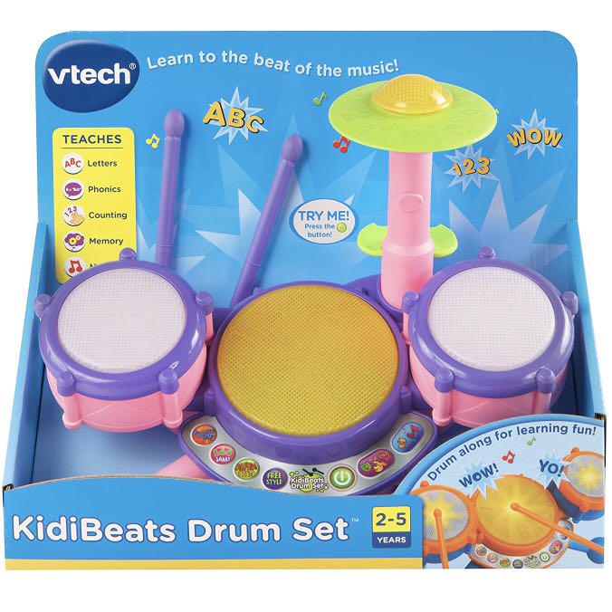 (InStock) VTech KidiBeats Drum Set, Exclusive Color Pink (Brand New