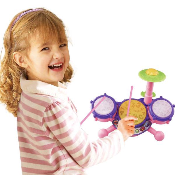 (InStock) VTech KidiBeats Drum Set, Exclusive Color Pink (Brand New