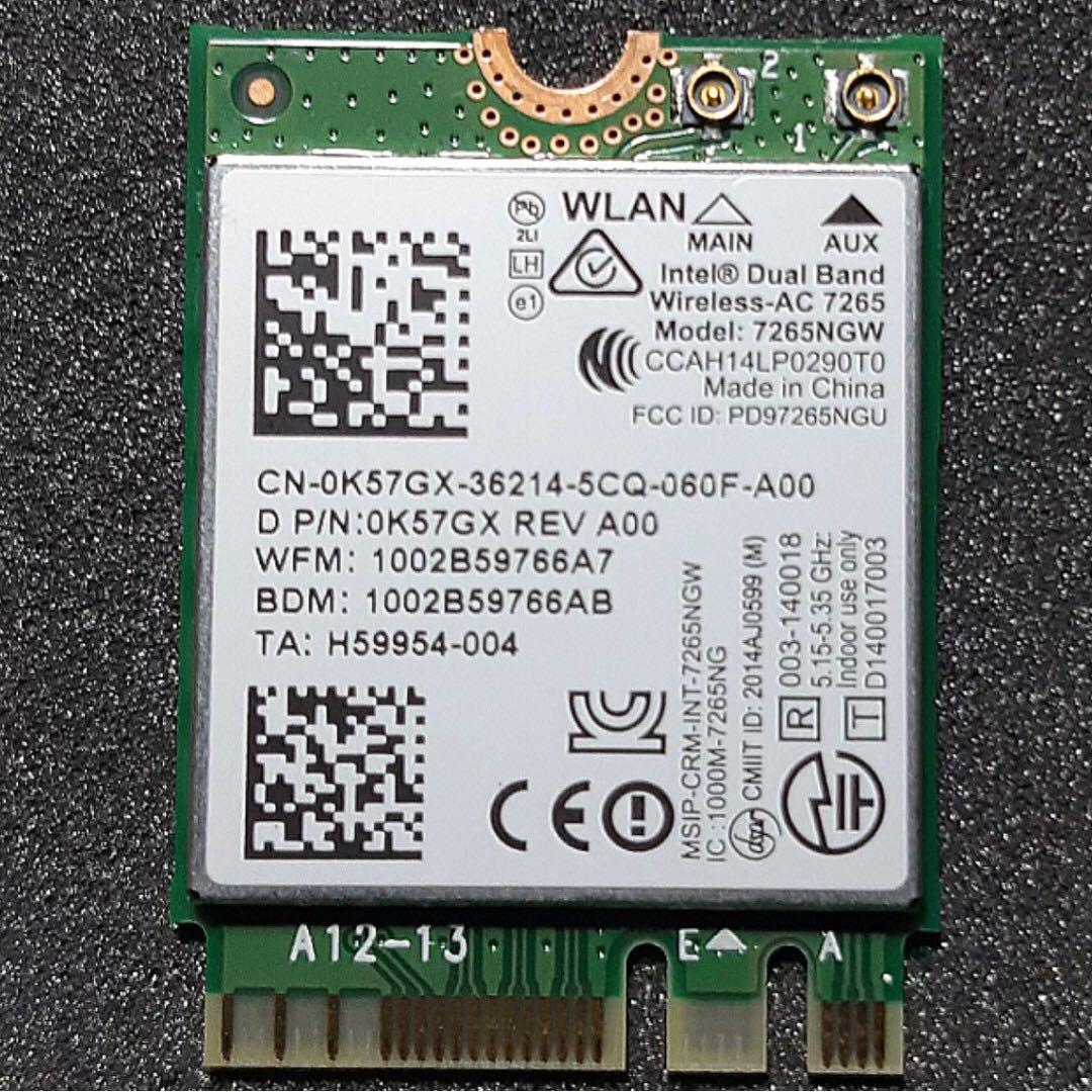 Intel Dual Band Wireless Ac 7265ngw 802 11ac 2x2 Wifi Bluetooth 4 0 Adapter Electronics Computer Parts Accessories On Carousell