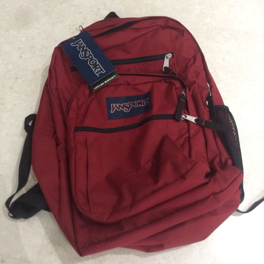 viking red jansport backpack