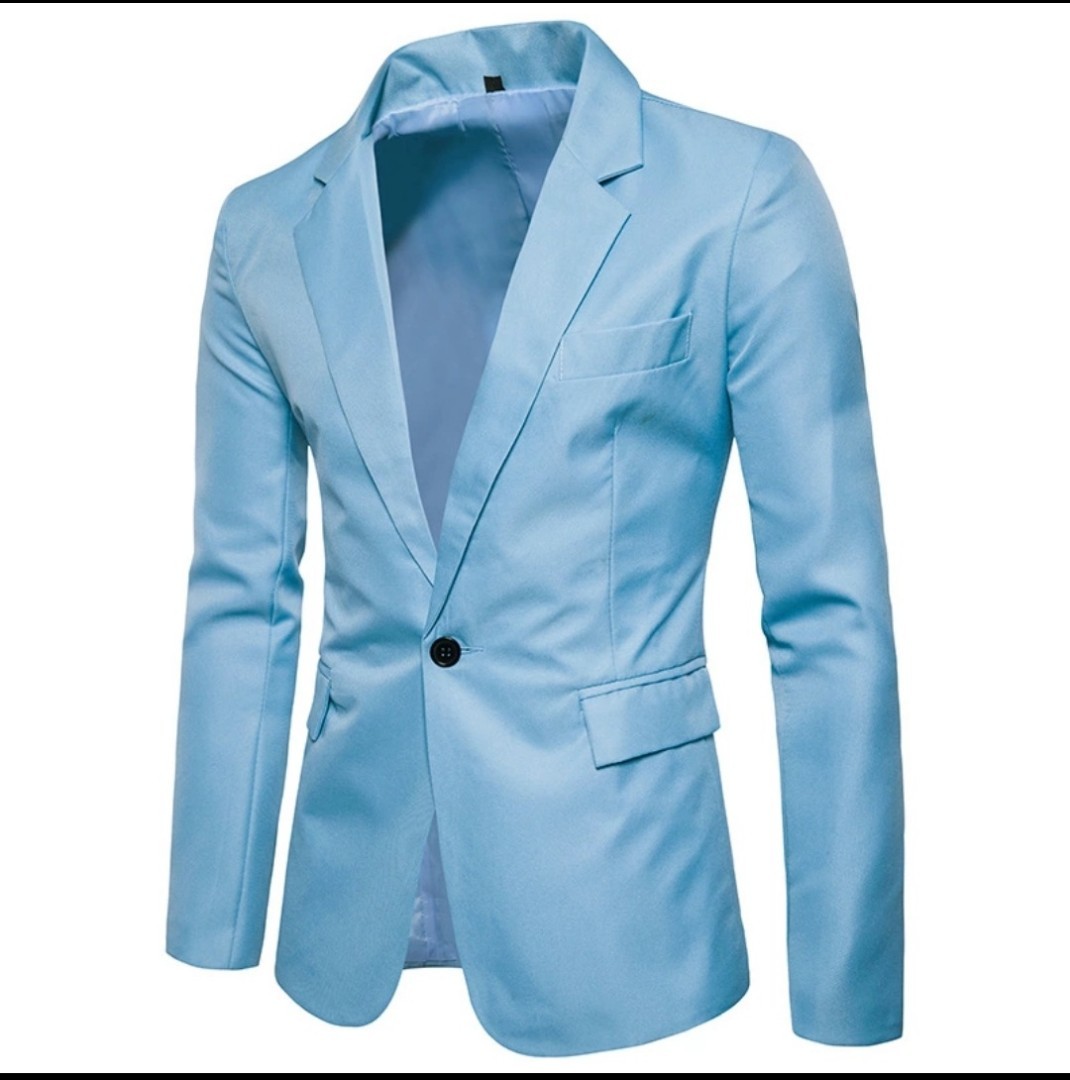 light blue coat mens