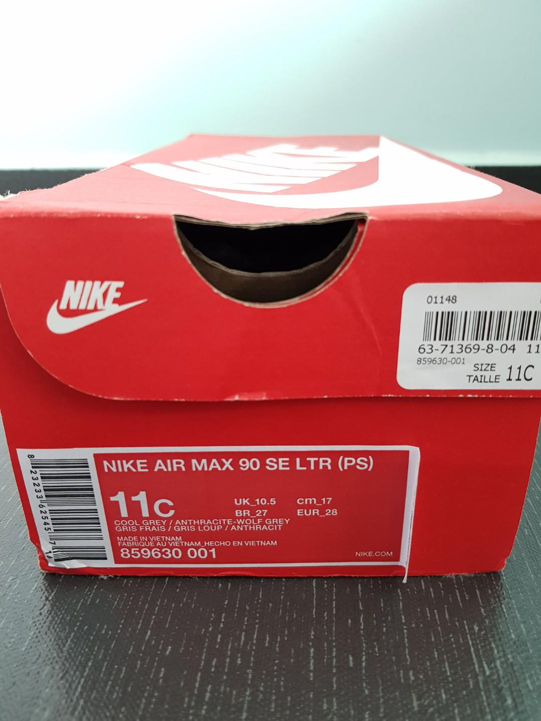 Taille shop 11c nike