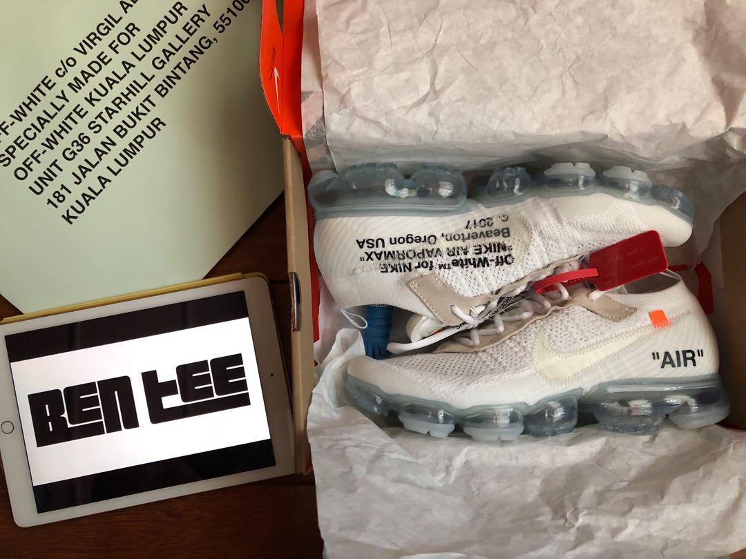 Nike x Off White THE 10 Air Vapormax White FK Men s Fashion