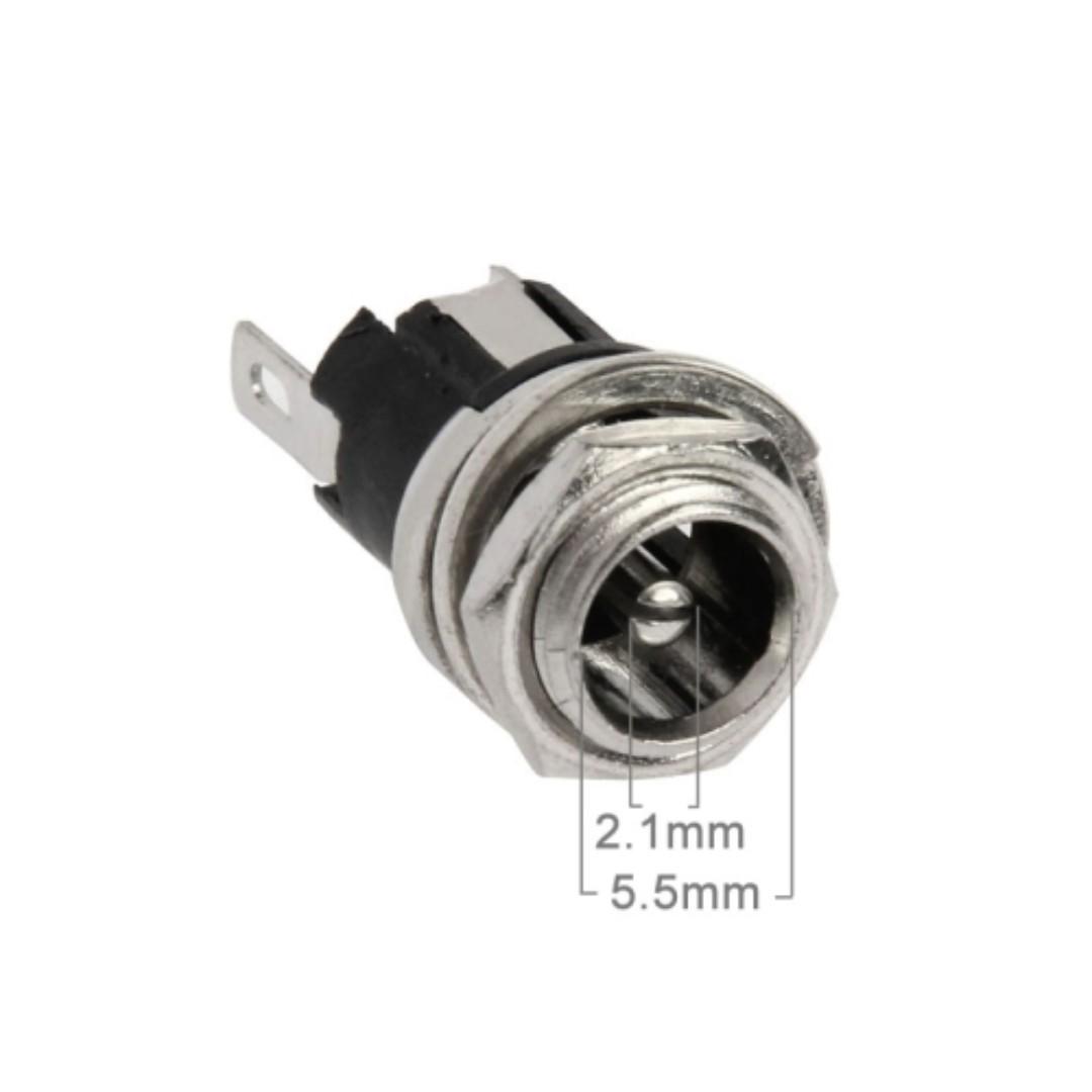 5 5mm X 2 1mm Dc Power Jack Socket Female Panel Mounting Connector Electronics Others On Carousell