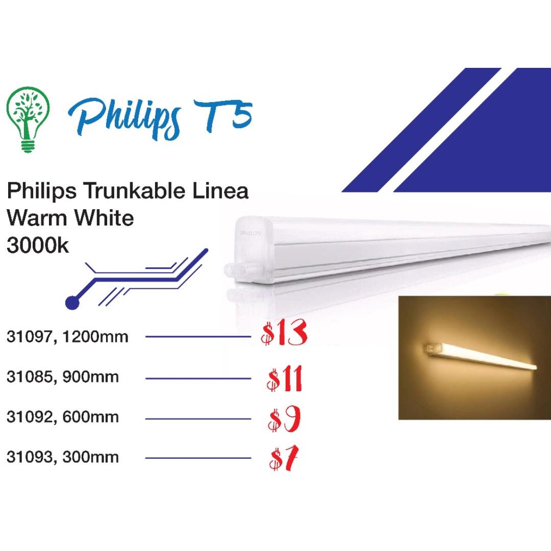 Philips Trunkable Linea Led Batten Wall Light T5 Tube Furniture Home Decor Lighting Supplies On Carousell