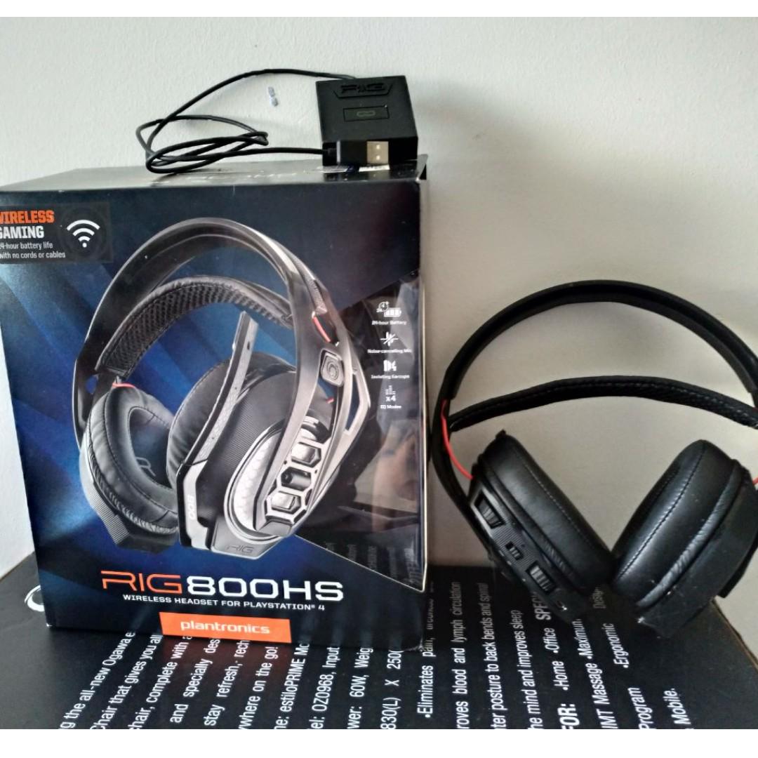 Plantronics RIG 800HS Wireless Gaming Headset Audio Headphones