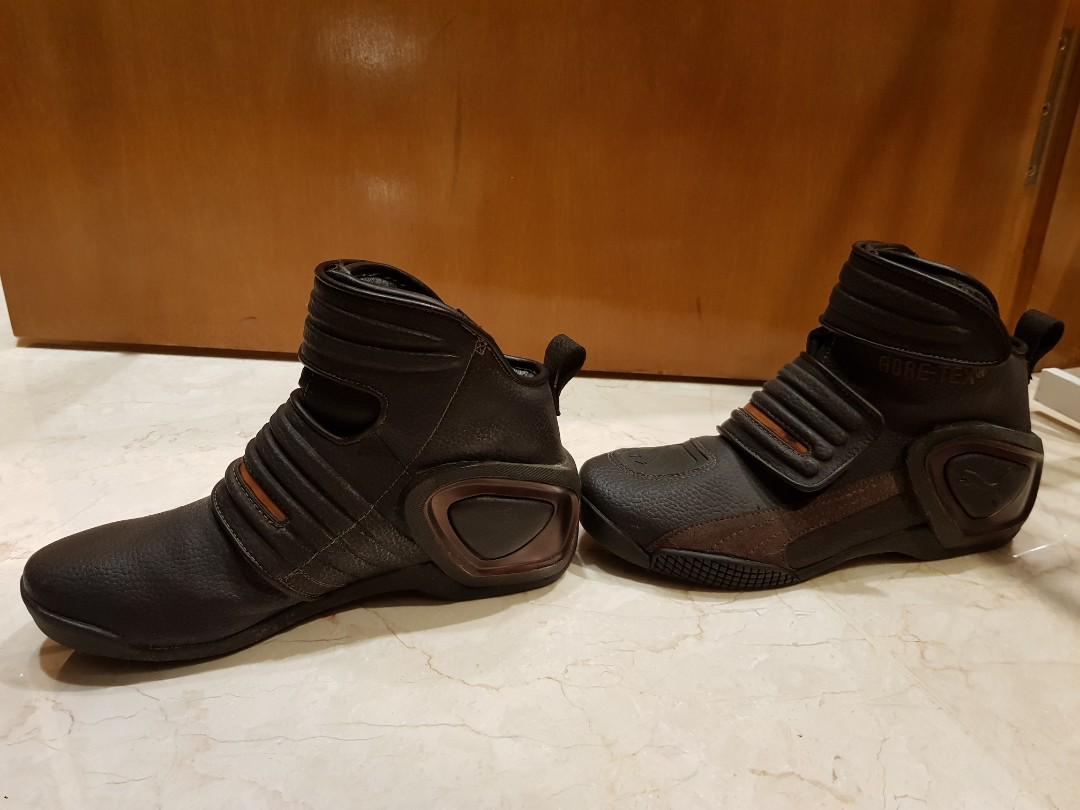 Puma Gore Tex riding boots, Motorcycles, Motorcycle Apparel on Carousell