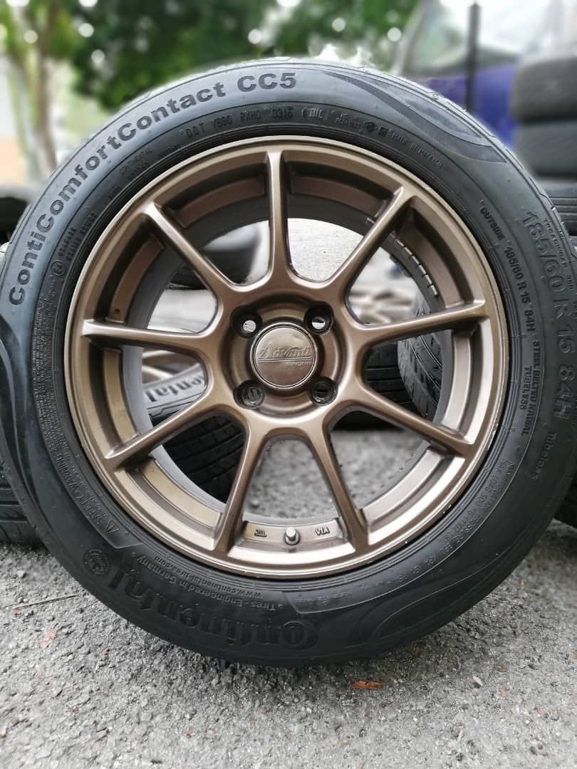 Rays Ze40 15 Inch Sports Rim Myvi Tyre 70 Mora Mora Jeee Auto Accessories On Carousell