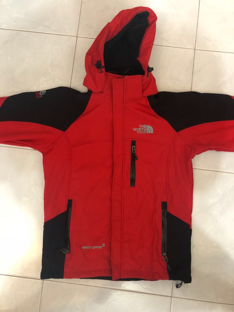 north face red winter jacket