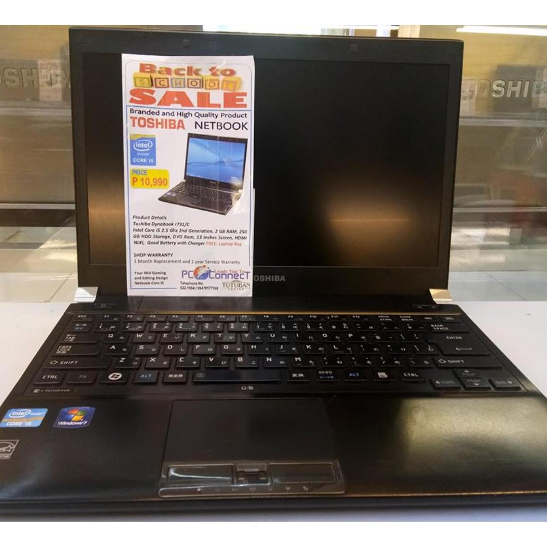 Toshiba Dynabook R731 Netbook Intel Core I5 2nd Gen Electronics Computers Laptops On Carousell