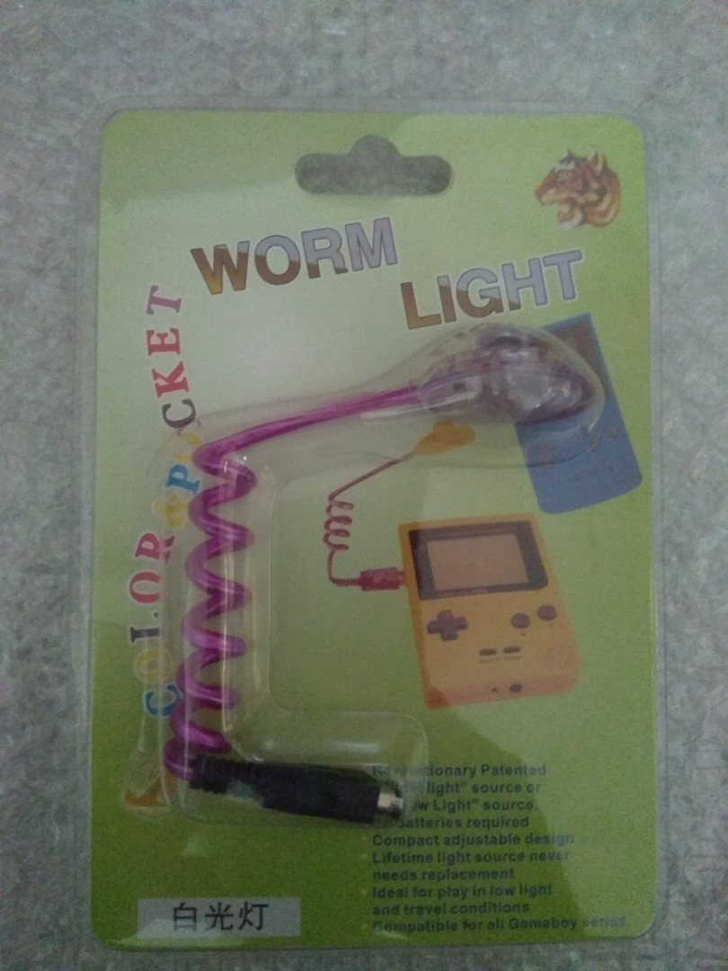 Worm Light For Gameboy Color Gameboy Pocket Gameboy Advance