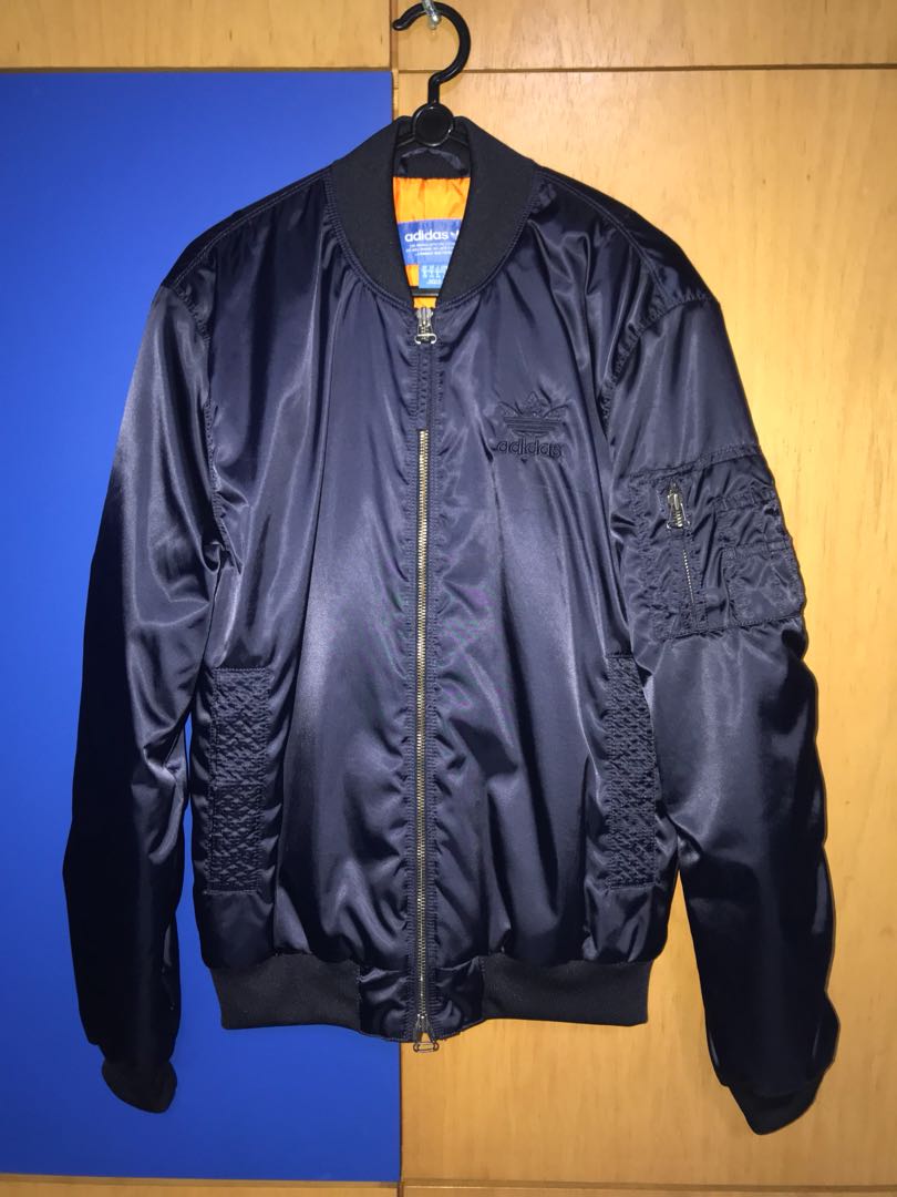 adidas navy bomber jacket