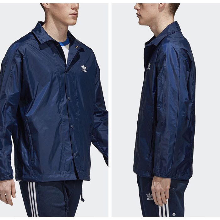 adidas trefoil coach jacket