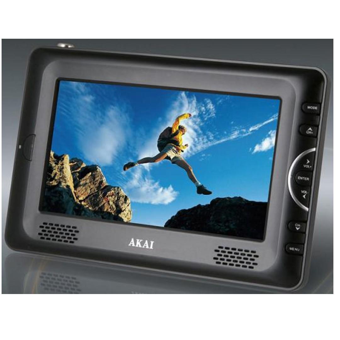 AKAI 7" HD LCD Digital TV with Portable multimedia player ...