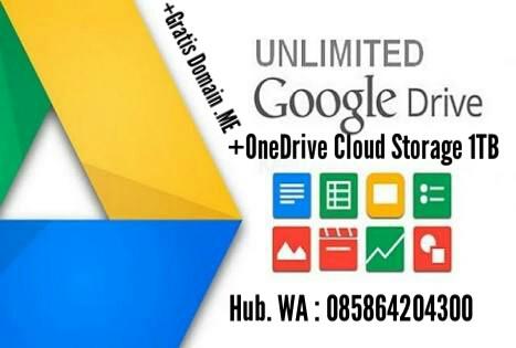Akun Google Drive Unlimited Gratis Domain Me Onedrive 1tb
