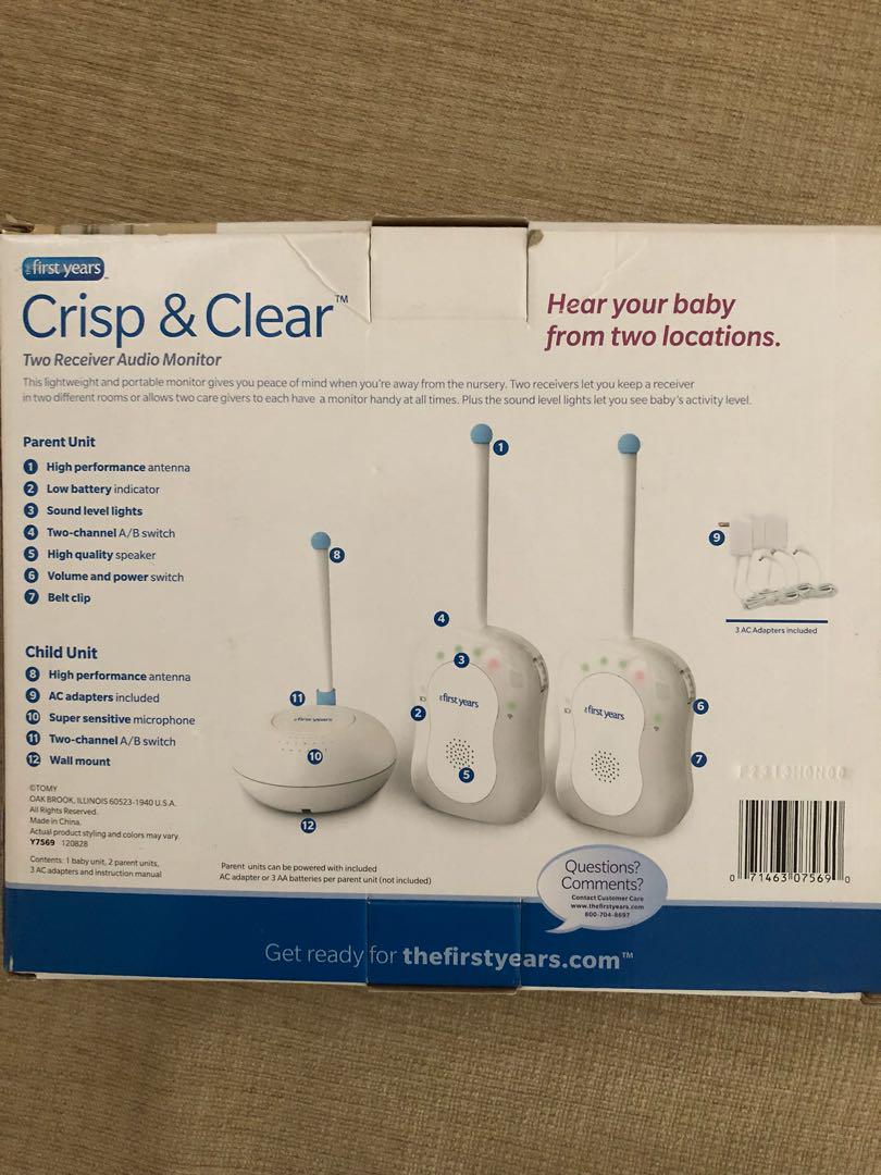Baby monitor with 2 receivers clearance