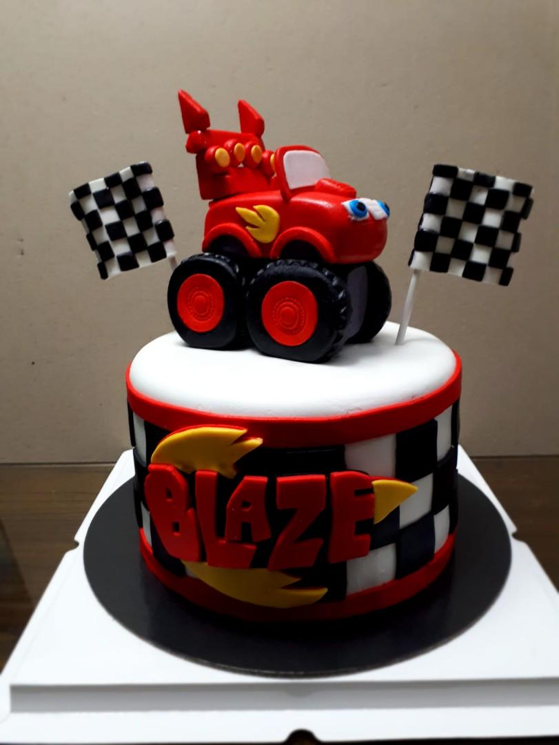 Blaze The Monster Truck🏁🛞 #blaze #cake #baker #fondantdecoration #fondant  #blazethemonstermachine #blazemonstertruck #customcake… | Instagram