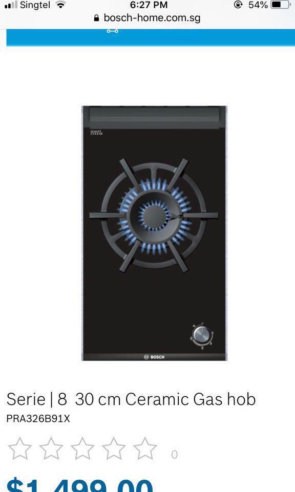 Bosch Ceremic Gas Hob Home Appliances Kitchenware On Carousell