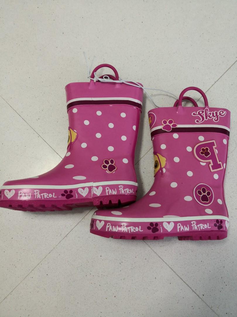 paw patrol rain boots