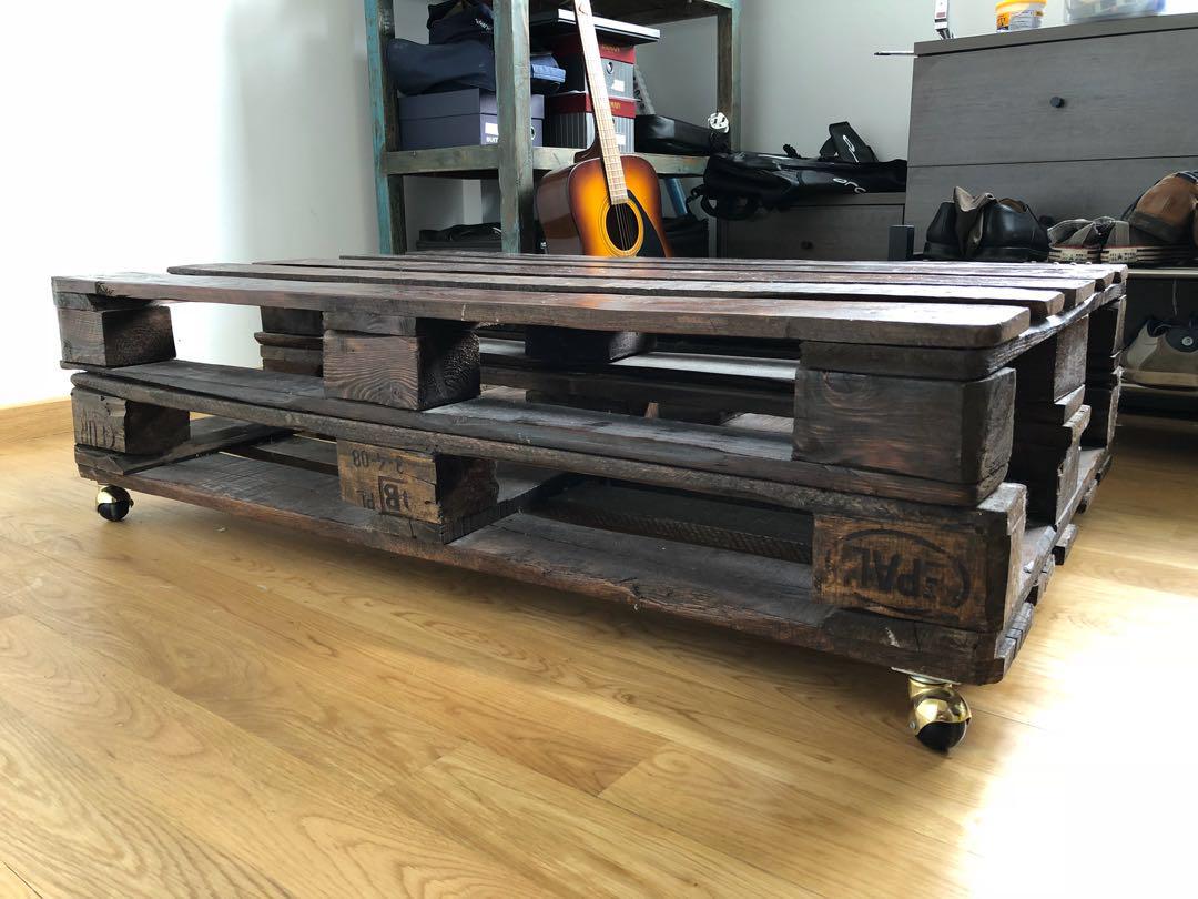 Coffee Table Made From Industrial Crates Furniture Tables Chairs On Carousell