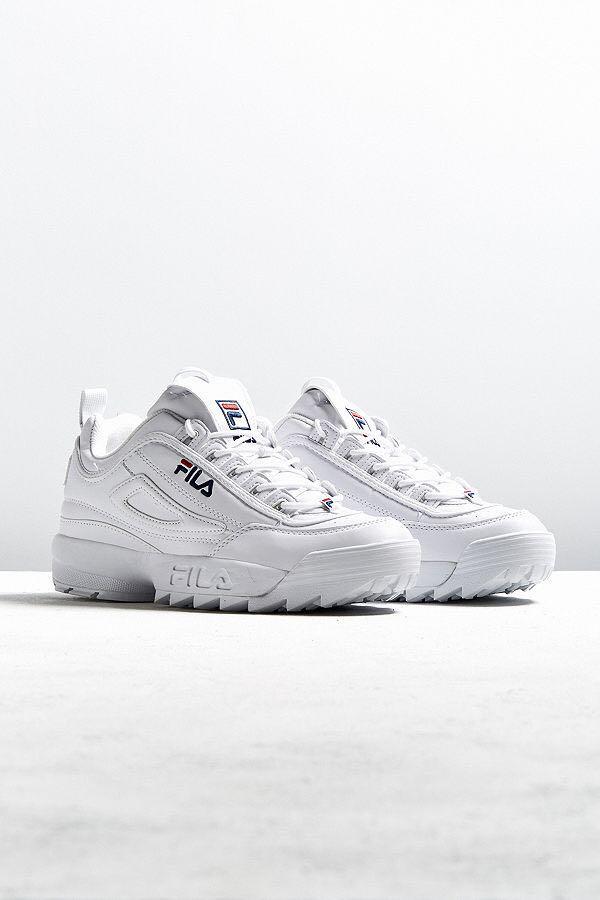 FILA DISRUPTOR II White Trainers, Men's 