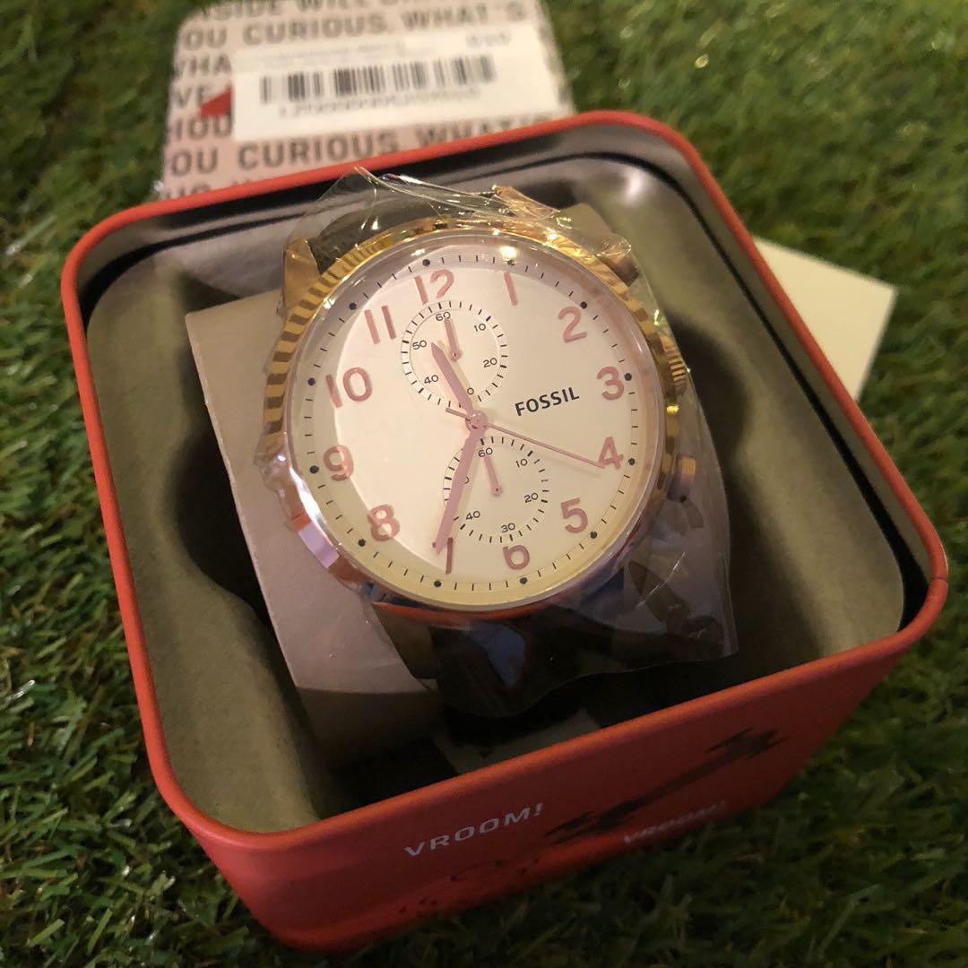 FOSSIL Townsman Chronograph Brown Leather Watch FS4987 Mobile Phones Gadgets Wearables Smart Watches on Carousell