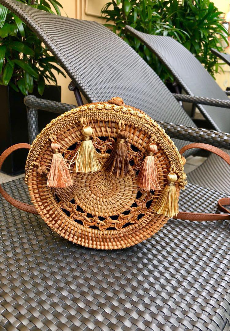 Rattan hotsell roundie bag