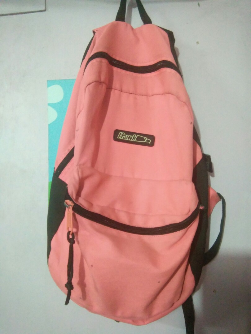 hawk bag pink and black