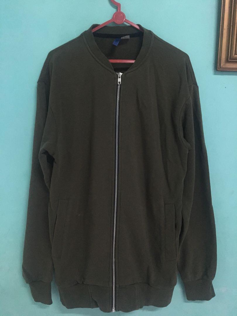 H&m divided green on sale jacket