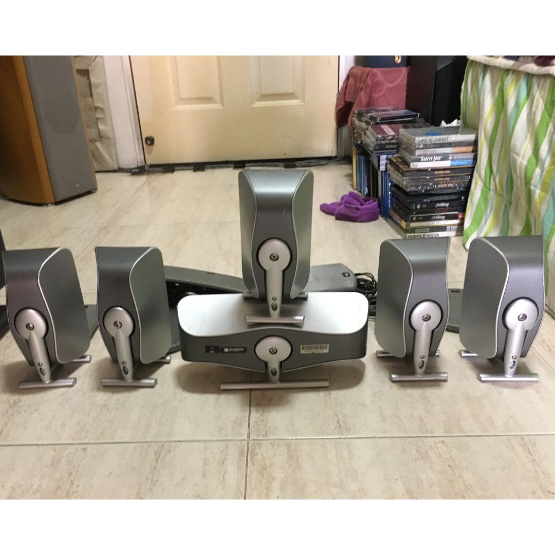 Jbl Scs200 Six Pieces Satellite Bookshelf Home Theater Speakers