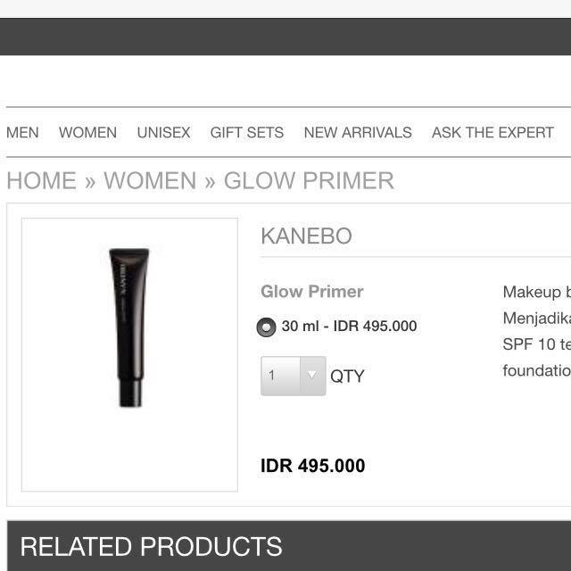 Kanebo Glow Primer, Kesehatan & Kecantikan, Rias Wajah di Carousell
