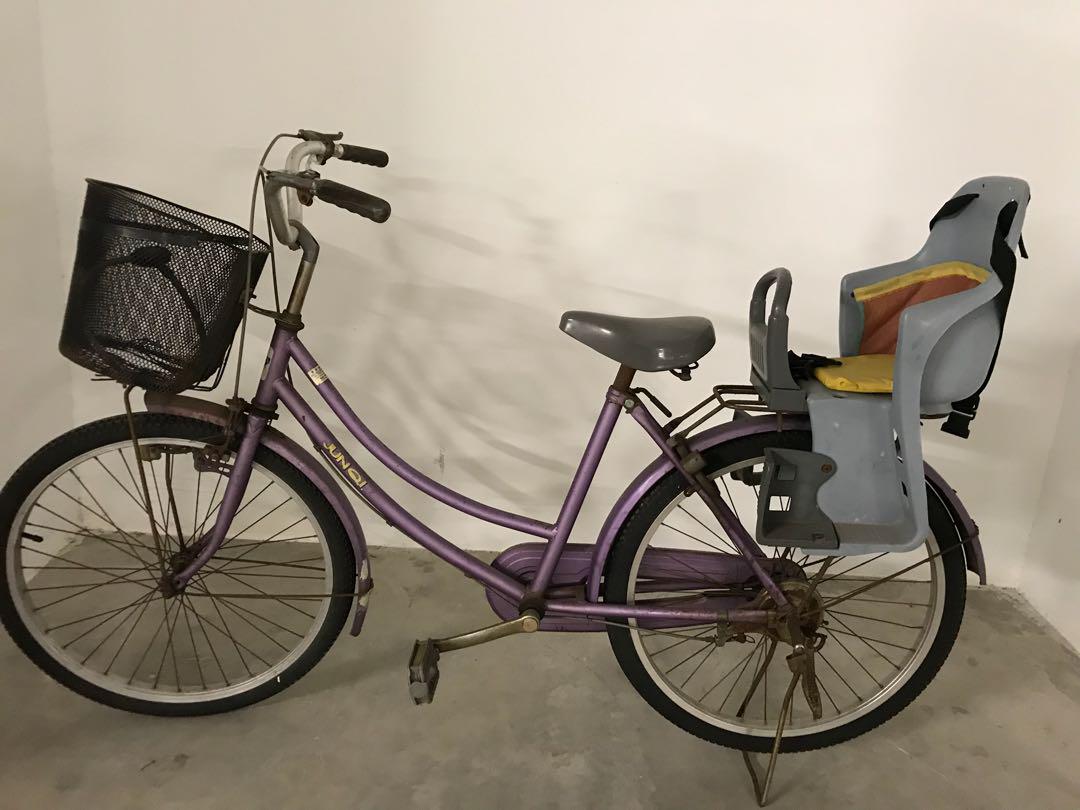 ladies bicycle with child seat