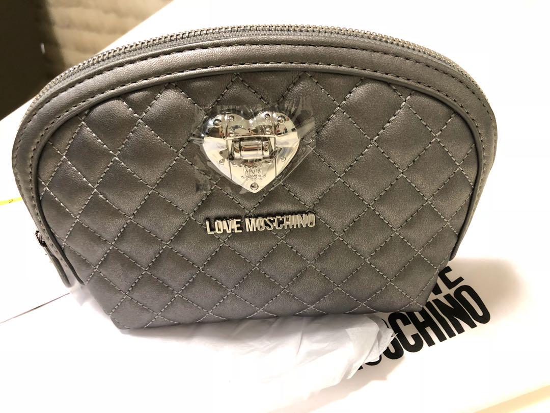 love moschino cosmetic bag