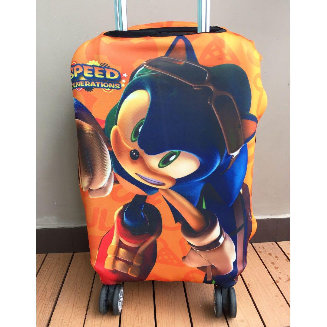 Sonic Suitcase Protector Travel Luggage Cover Fit 