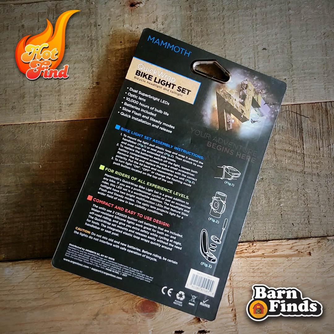 mammoth bike light set
