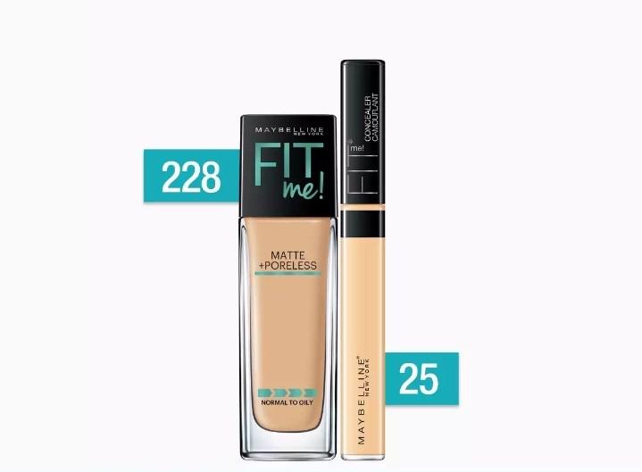 Maybelline Fit Me Poreless Liquid Foundation & Fit Me Concealer Makeup Bundle (Category: Makeup) located in Quezon City. Submitted by sampleholics (Listing ID 175859957, Image 1). Description: Original Price: Php 648.00 (Php399.00 liquid foundation;Php249.00 fit me concealer) ✔️100% Authentic. ✔️1st matte foundation that fits skin tone & texture - super blendable that mattifies and refines pores and leaves a natural, seamless finish. ✔️Breathable