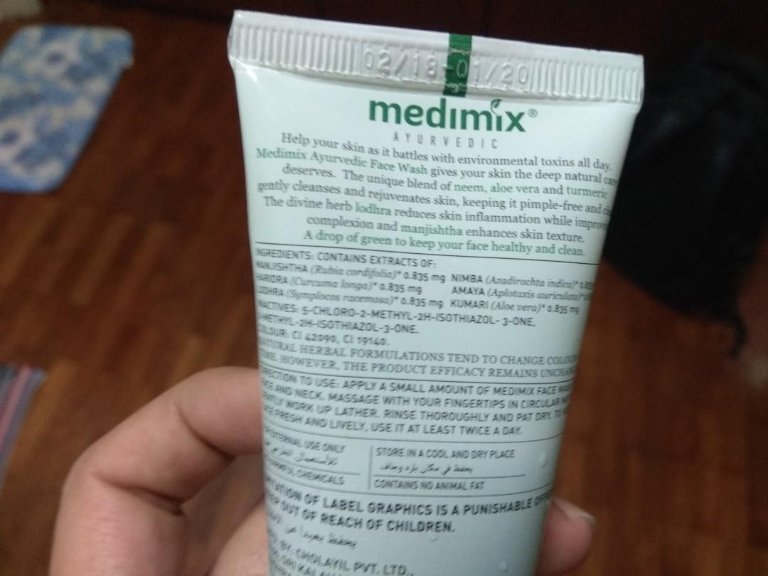 Medimix ayurvedic face wash soap and paraben free, Beauty & Personal