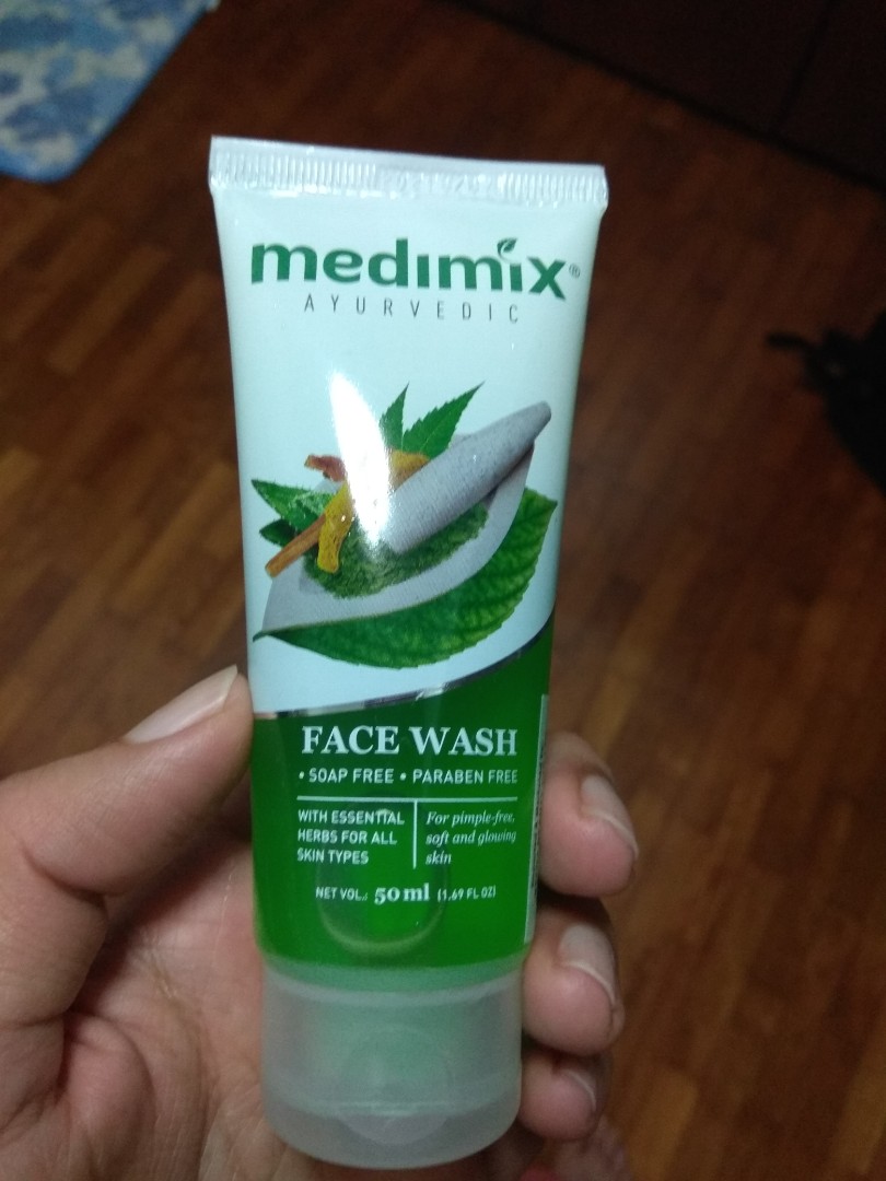 Medimix ayurvedic face wash soap and paraben free, Beauty & Personal