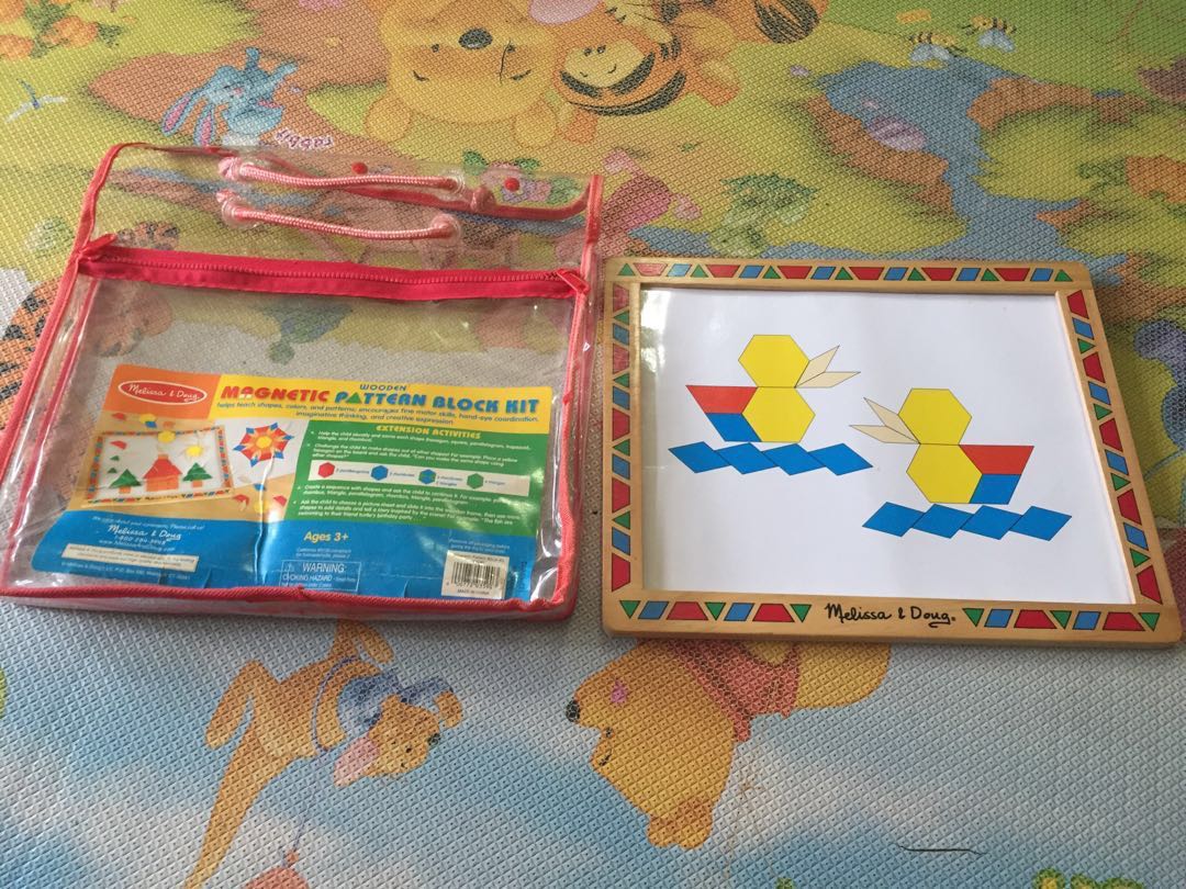melissa and doug magnetic pattern blocks