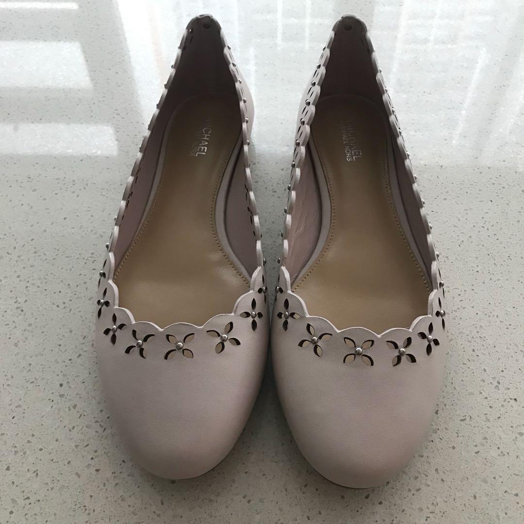 michael kors flats pink