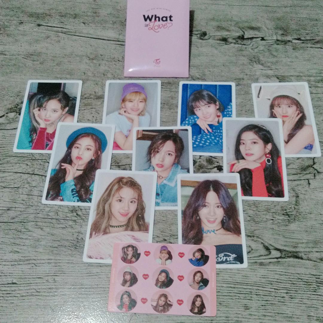 On Hand Twice What Is Love Photocard Set Preorder Benefit Version A K Wave On Carousell