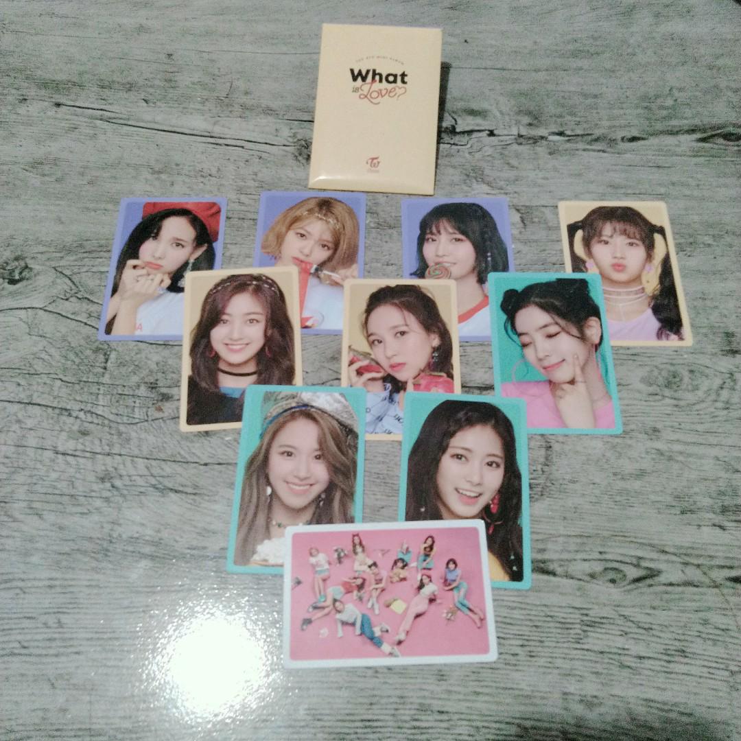 On Hand Twice What Is Love Photocard Set Preorder Benefit Version B K Wave On Carousell