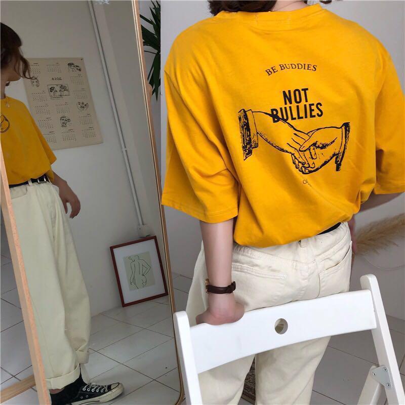 mustard yellow oversized shirt