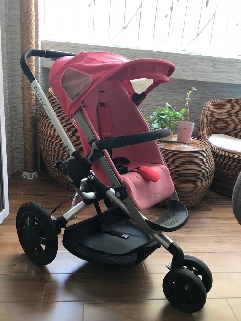 Quinny Buzz Stroller in Pink Blush with free princess stroller
